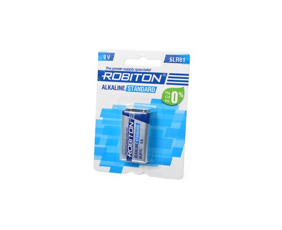 Элемент питания Robiton Standart 6LR61 S-1 (1шт) 43796