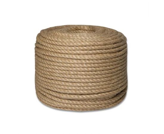 Верёвка джутовая крученая д,8
