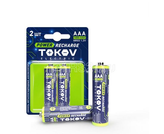 Аккумулятор AAA/HR03 1000мА.ч 1шт TOKOV ELECTRIC TKE-NMA-HR03/B2  1754907