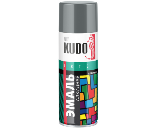 Эмаль KUDO KU-1016 520мл аэрозоль темно-серая