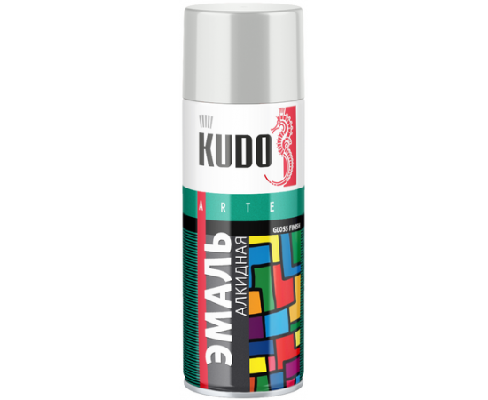 Эмаль KUDO KU-1017 520мл аэрозоль светло-серая