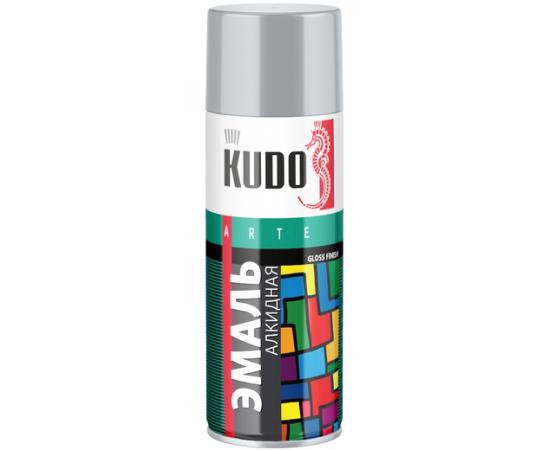 Эмаль KUDO KU-1018 520мл аэрозоль серая