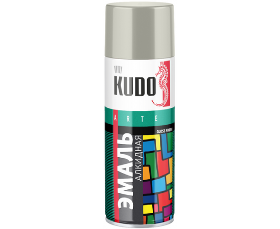 Эмаль KUDO KU-10184 520мл аэрозоль серо-бежевая