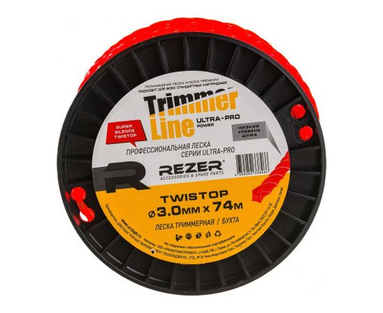 Леска триммерная 3,0*74м квадрат Rezer Ultra-pro Twistop  03.007.00107