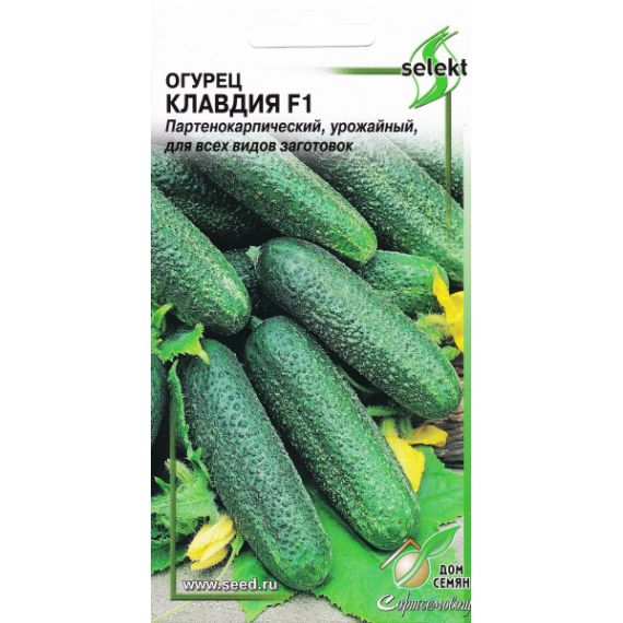Семена Дом Семян Огурец Клавдия F1 8шт