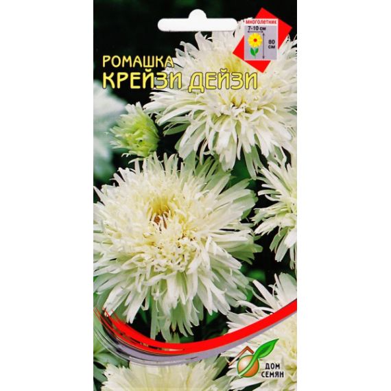 Семена Дом Семян Ромашка (нивяник) махр Крейзи Дейзи 60шт