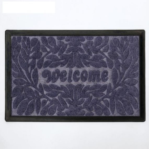Коврик придверный Доляна Welcome, 40×60 см, цвет МИКС 5148833