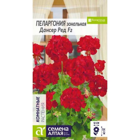 Семена Алтая Пеларгония (герань) Дансер Ред F2 4шт