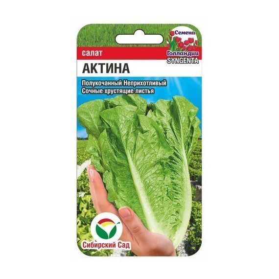 Семена Сибирский Сад Салат Актина 10шт
