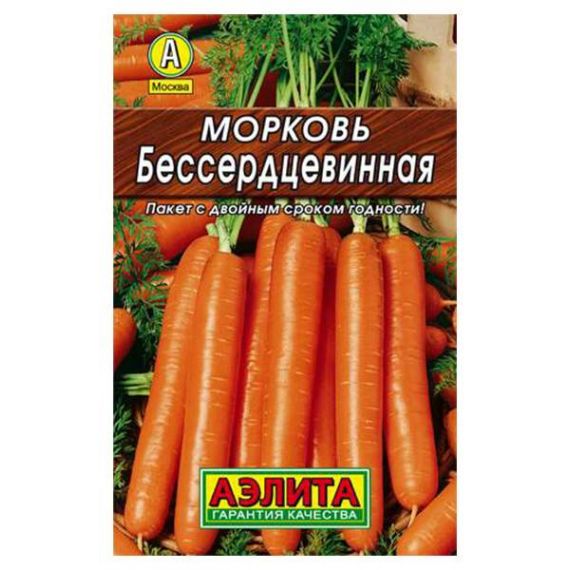 Семена Аэлита Морковь Бессердцевинная 2г