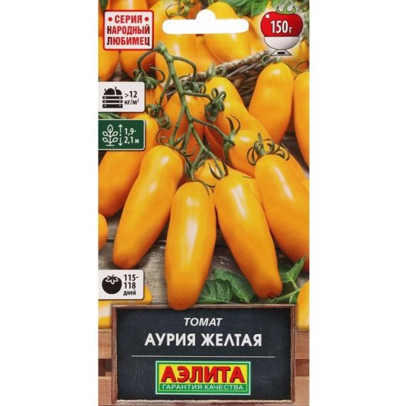 Семена Аэлита Томат Аурия желтая 20шт