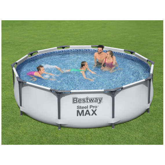 Бассейн каркасный Bestway 305*76 4678л  с насосом 397540