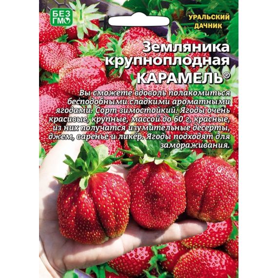 Семена Уральский Дачник Земляника крупноплодная Карамель 10шт