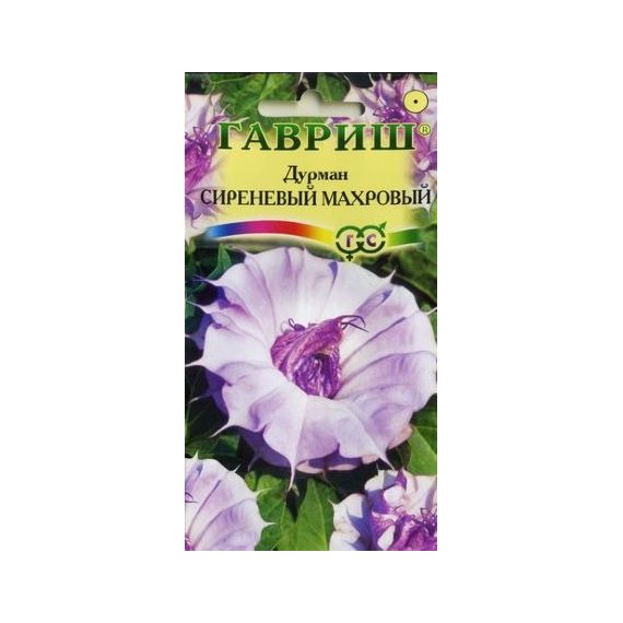 Семена ГАВРИШ Дурман (датура) индийский Сиреневый махр. 3шт