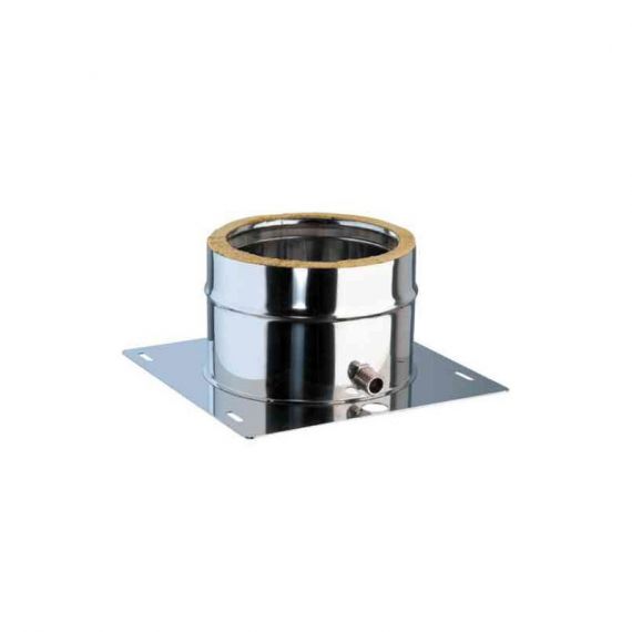 Стакан нерж. д.115 с конденсатороотводом  AISI 430/0,5мм, изображение 2