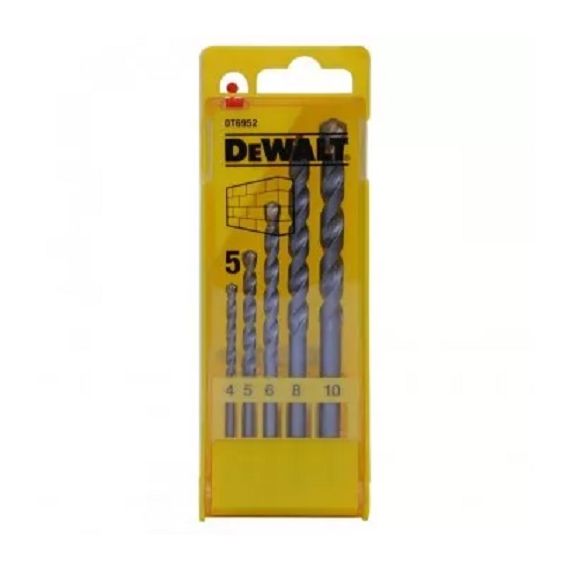 Набор сверл по бетону DeWalt DT6952 4-10мм 5шт