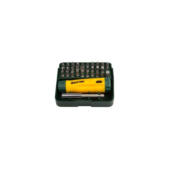 Набор KRAFTOOL отверка реверсная с бит.32предм.  26142-Н32