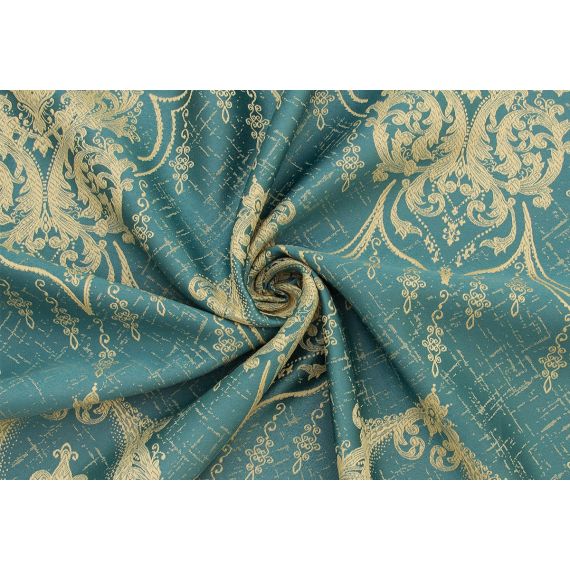 Портьера ВЕРСАЛЬ 180*260 бирюза, изображение 3