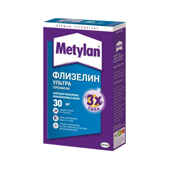 Клей МЕТИЛАН флизелин.обойн. 250гр  12337