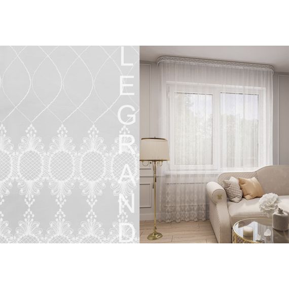 Тюль ВИНТАЖ 300*260 белый