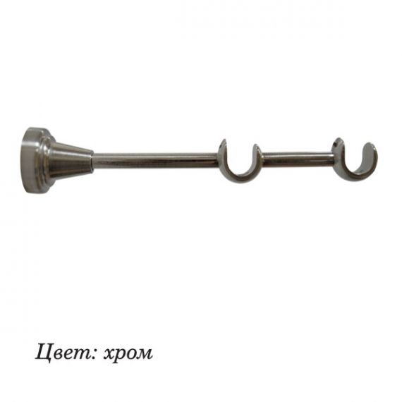 Кронштейн DIY двойной открытый хром глянец
