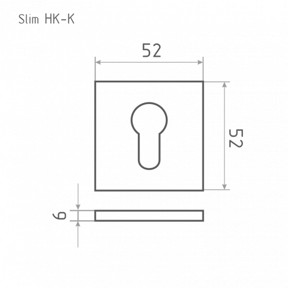 Накладка под ключ Slim НК-К черный 18645, изображение 2
