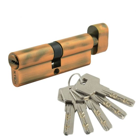 Механизм цилиндровый Нора-М ЛЮКС II ЛПВ-80 (40-40) ст.медь перфорац.