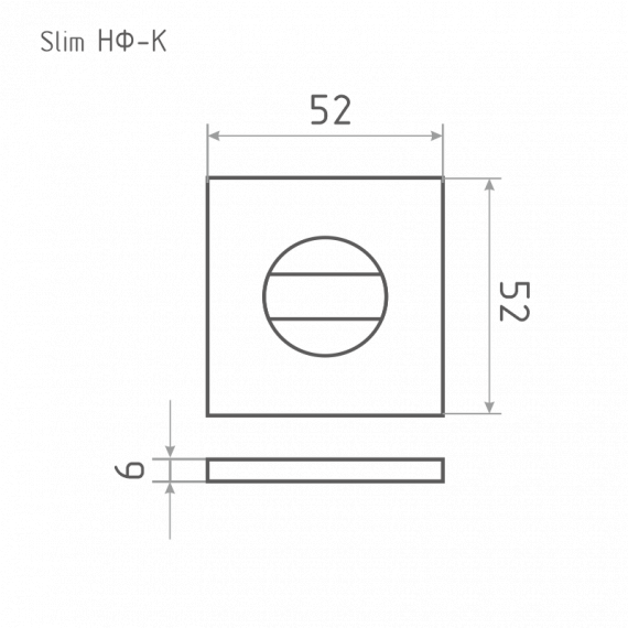 Накладка под фиксатор Slim НФ-К черный 18651, изображение 2
