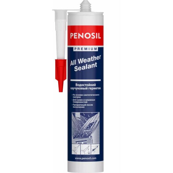 Герметик каучуковый для кровли Penosil All Weather Н4188 прозрачный 280мл
