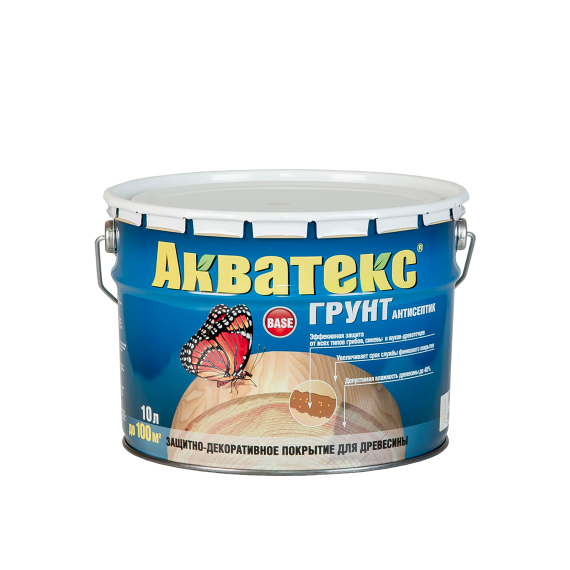 Акватекс Грунт-антисептик 9л бесцветный
