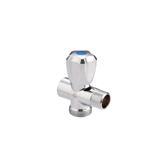 Вентиль-тройник для подключения ст.приборов 1/2"х3/4"х1/2"  BV.461.040504