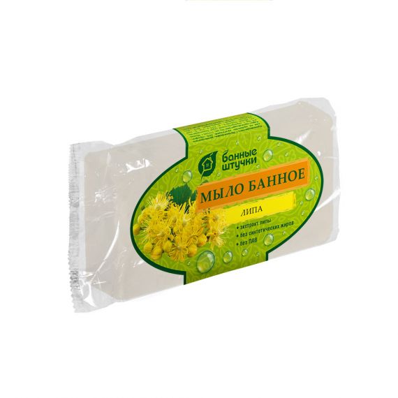 Мыло кусковое Банное «Липа», 100 г 33677