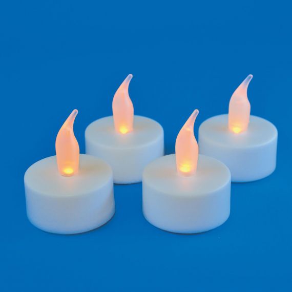 Фигура светод. Свеча-таблетка 1св. набор 4шт ULD-F070 WARM WHITE  UL-00008592