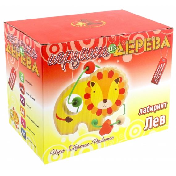 Мир деревянных игрушек Лабиринт Лев