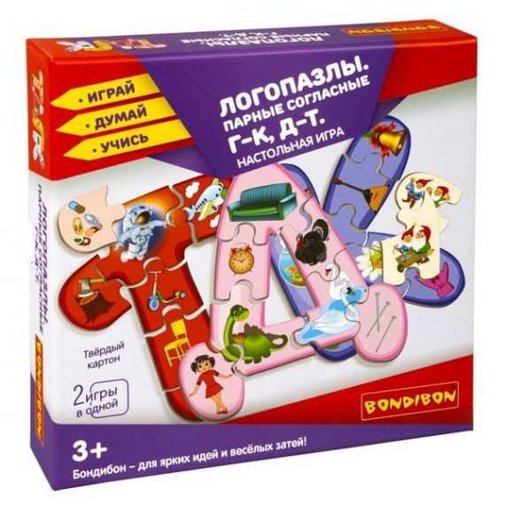Игра ЛОГОПАЗЛЫ Парные согласные ВВ5120
