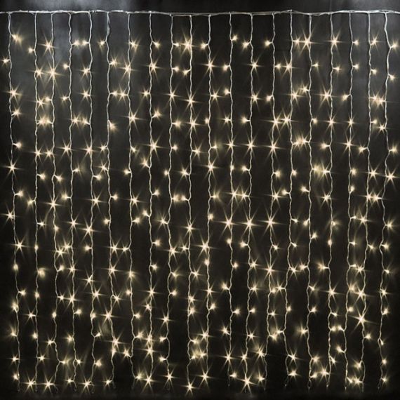 Гирлянда светод. Дождь 2*3м 240 LED теплый белый  235-066