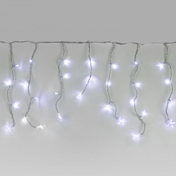 Эл. гирлянда 64LED 1,8*05м бахрома/белый  100-002