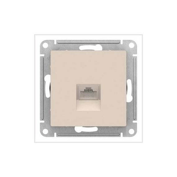 Механизм розетки комп. RJ45 кат. SE бежевая  ATLAS DESIGN  ATN000283/ 05669