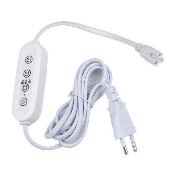 Таймер с вилкой и разъемом L,N,G для фитосветильника UST-E33 White UL-00006493
