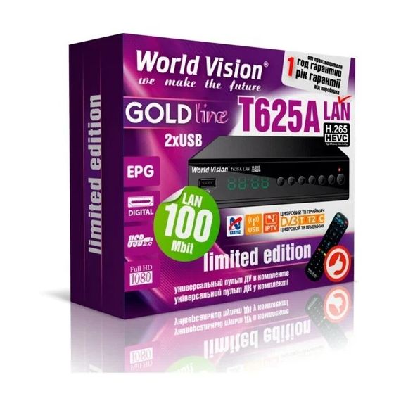 Цифровая приставка DVB-T2 World Vision T625
