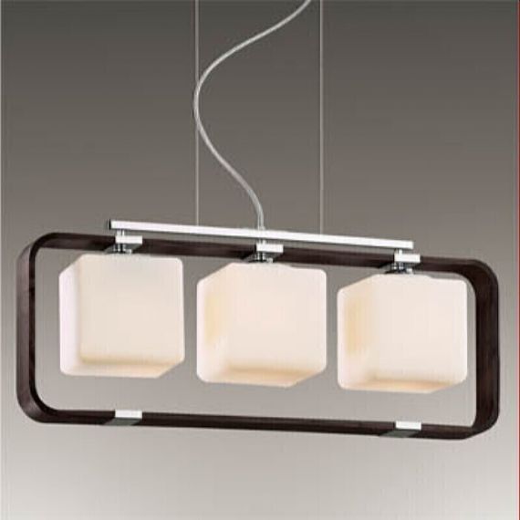 2199/3 ODL12 485хром/темн.дерево Подвес Е27 3*60W 220V 0032961