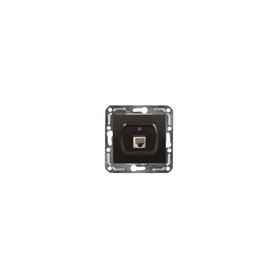 Розетка 1-мест.комп. Volsten Magenta V01-14-C11-M Nero м-зм  9991