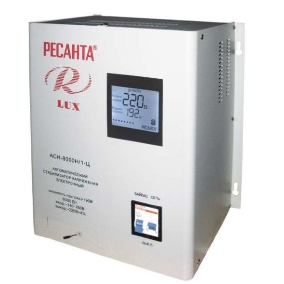 Стабилизатор напряжения  АСН-8000Н/1-Ц серии LUX РЕСАНТА