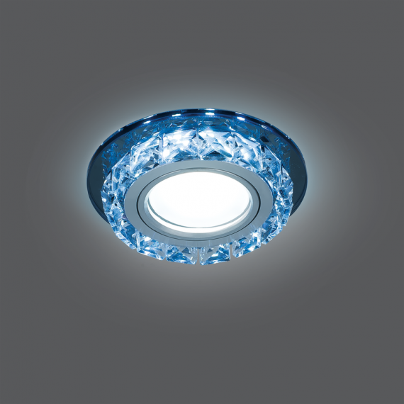 Светильник Gauss Backlight BL042 Круг. Черн.Кристал/хром  Gu5.3 1/40 4100К