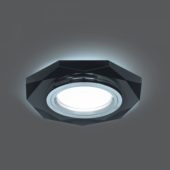 Светильник Gauss Backlight BL056 Восемь гран.Графит/хром  Gu5.3 1/40 4100К