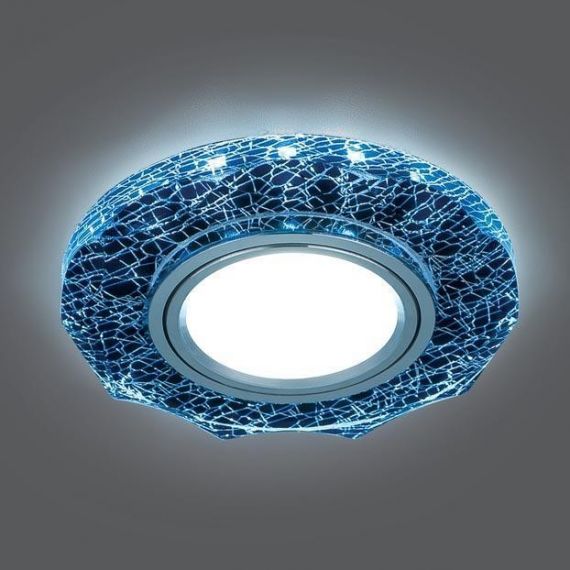 Светильник Gauss Backlight BL070 Круг.гран. Черн/серебро/хром  Gu5.3 1/40 4100К
