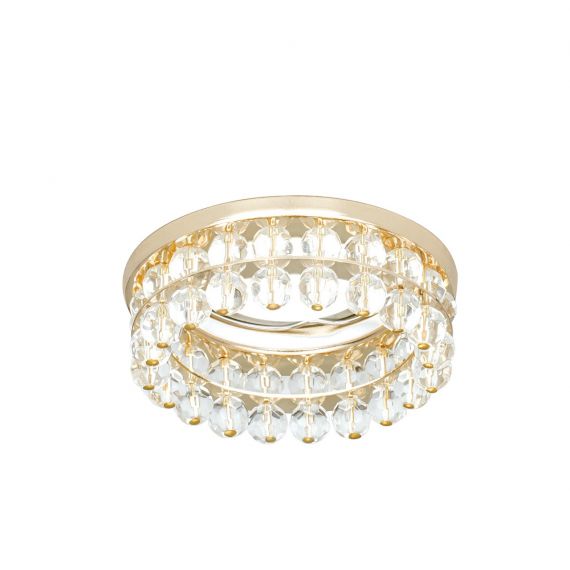 Светильник Gauss Brilliance CR046 Кристал/золото  Gu5.3 1/30