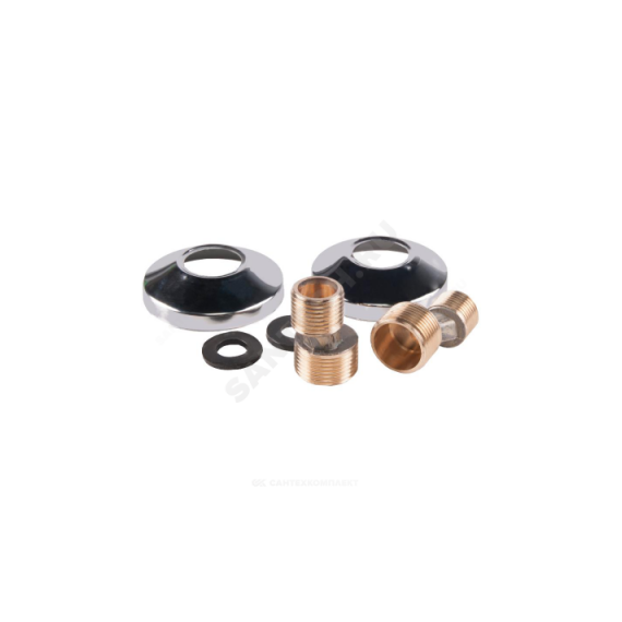 Эксцентрик для смесителя 3/4"х1/2" нар-нар и чашка (отражатель) 3/4" Serra 026-0442
