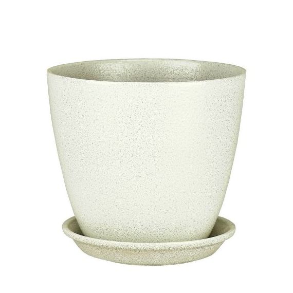 Горшок Бутон глянец 18см мет.серебро 547395/ГЛ 07/3, изображение 3