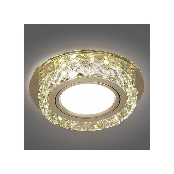 Светильник Gauss Backlight BL043 Круг. ШампаньКристал/хром  Gu5.3 1/40 2700К